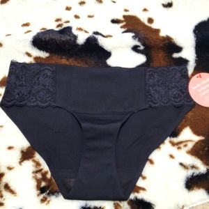 LEAK PROOF LACE CHEEKY BLACK SIZE XS
